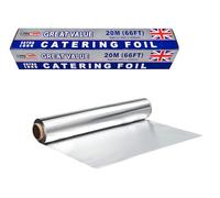 BH | Aluminium Foil Roll 450mm x 20m - 1 Pack | Tin Foil for Cooking, Baking, Grilling, BBQ, Roasting | for Hot Food Wrapping, Preparing, Storage | Keep Food Fresh & Hot for Long Time - by Best House