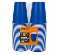 BH | Blue Plastic Cups | 16oz | 470 ml | 100-Pack | Party Cup, Drinking Cup for Party, Events, Everyday, Christmas, Games, Wedding and Picnics, Reusable & Recyclable Drinking Cups - by Best House