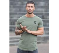 BH Men's Branded Short Sleeve Athletic T-shirt | Bound By Honour - Khaki / S