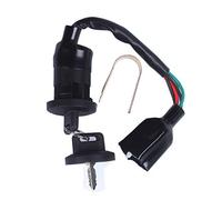 BH-Motor Ignition Switch for Polaris Sportsman 90, Predator 50, Outlaw 50, 90, Scrambler 50, 90, 90X - Black, Manual, Plunger Actuator, Normally Open Contact, Plug In Connector