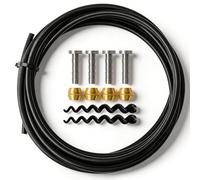 BH90 Hydraulic Brake Hose Kit, 1 Set 3m Bike Disc Brake Hose with Olive Connector Insert Compatible with Shimano M506/M596/ M615/ M666/M675/M7000/T 750/M785/M8000/ M985/ M9000 (Black)