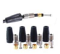BH90 Olive and Connector Insert Kit, Compatible with Shimano DEORE SLX XT XTR Hydraulic Brake Hose, 4 Sets Stainless Steel Copper