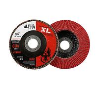BHA Alpha Disc High Density Ceramic Flap Discs Jumbo Grinding Wheels XL, 4.5" x 7/8" - 5 Pack (60 Grit)