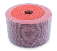 BHA Ceramic Resin Fiber Sanding and Grinding Discs, 4.5” x 7/8”, 36 Grit - 25 Pack