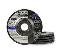 BHA Depressed Center Metal Grinding Wheels for Angle Grinders, 4.5” x 1/4” x 7/8” - 5 Pack