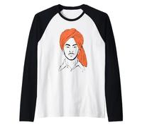 Bhagat Singh The Punjabi Indian Freedom Fighter Raglan Baseball Tee