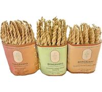 Bhagavato Handmade Himalayan Rope Incense,Eco-Friendly, Aromatic Ambiance, Healing, Purification, Made from Pure Juniper (Bundle of 3 (Juniper, Asthasugandha and Mixed Herbs))