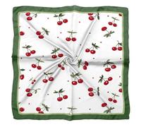 BHAHB Silk Feeling Scarf 27.5 Inches Satin Head Hair Large Square Wrap Bandanas Scarves Cute Aesthetic for Women Girls