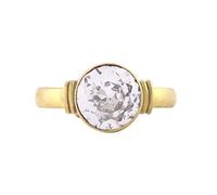 Bhairaw Gems White American Diamond Zircon Stone Ashtadhatu 11.25 Ratti Rashi Ratna Certified Gems Unisex Adjustable Ring For Astrological Purpose-B0826NMCMRNAMZ