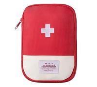 Bhajan Mini Medical First Aid Kit Empty Bag Emergency Medicine Storage Bag Organizer for Home Office Outdoor Travel Car, multicoloured, 18 x 13cm, Travel