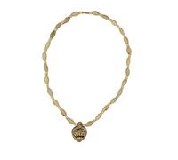 BHAKTI SHRINGAR Original Tulsi Mala with Sri_Radha Name Antique Pan Shape Small Locket ||Handmade Natural Kanthi Manufacturing in Vrindavan