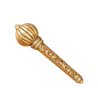 BHAKTI SHRINGAR Pure Brass Antique Jai Shree Ram Hanuman Ji Full Solid Gada Showpiece for Home and Office Decoration || Brass Solid Gada for Home Decoration and Pooja Decoation(4.75 * 1.5 * 1.5 in)