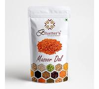 Bhatter's Indian Masoor Dal | Red Masoor Dal Split | Masoor Red Daal |Malka Masoor | Split Red Lentils Dry - All Natural, Pure - 100% Natural & Pure with Premium Quality for Traditional Cooking- 1000
