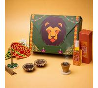 Bhavani Durga Gift Box | Durga Magnet, Dhoop Sticks, Diyas, Havan Cups, Divine Mist & Kamal Toran | Navratri & Festive Gift Set for Pooja & Spiritual Décor