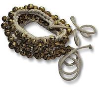 BHAVIKA CREATION Classical Dance Ghungroo Bells, 100 Pieces, 1.6 cm, White Cotton String