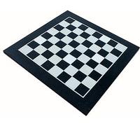Bhavika Creation Decorative Stone Chess Board, 15 Inches, Black Natural Stone & White Marble, No Pieces Included, Black/White