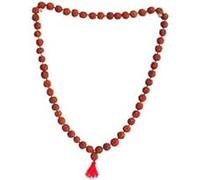 bhavika Creation Rudraksha Mala, 108+1 Panchmukhi Rudraksha Beads, Approx. 9 mm, 22 cm (8 in)
