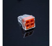BHBHCPZGR 100pcs PCT104 773-104 Push Wire Wiring Connector for Junction Box 4 Pin Conductor Terminal Block Wire Connector BHBHCPZGR
