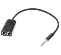 bhc 3.5mm One Minute Two Audio Cable Mother Left And Right One Change Two Earphone Line Double Head Plug Conversion One Pair Two In One Branch（5pcs Premium sound quality