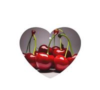 BHCASE Chilean cherries Printed Heart Shape Car Air Fresheners Cards Set of 6 slices : Hanging Scented Cards for bedroom Bathroom Car Interior Decor