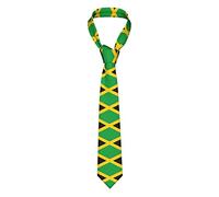 BHCASE Jamaica Flag Men'S Long Neck Ties :: 57x3.1 Inchs, Durable Ties For Weddings Party Gift Business Daily Birthday Boutique