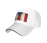 BHCASE Puerto Rico Flag Printed Casual General Baseball Cap White : Comfortable, Light