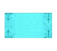 BHCASE Teal Blue printing Extra large rubber mouse pad 16 x 29.5 in : Strong adhesion and durability Thickened and anti-slip