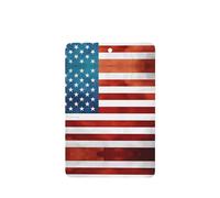 BHCASE Vintage American USA Flag printing Rectangle Car Air Fresheners Cards Set of 6 slices : Hanging Scented Cards for bedroom Bathroom Car Interior Decor