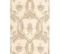 BHF M95560 Milano 4 Damask Wallpaper - Cream (2-Piece)