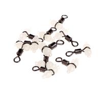BHFYOB 10Pcs 3 way Fishing Rolling Swivels Connector Sea Tackle Hook Connector