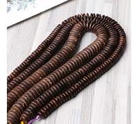 BHFYOB 110PCS Brown oconut Wood Beads Spacer Beads for Bracelet Necklace Jewelry Making raft Projects Flat Disc Spacers