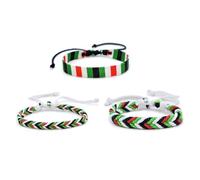 BHFYOB Colorful Palestinian Handmade Bracelet Adjustable Wristband Ethnic Craft Souvenir Unisex Wear Bracelet for Man