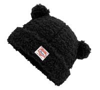 BHFYOB Multiuse Fleece Hat with Bear Ears for Women Winter Warm Brimless Hat Windproof Skull Hat for Outdoor Cycling Camping