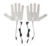 BHFYOB Portable Electric 5V USB Heated Gloves Pad - Hand Warmer - Heating Sheet - Adjustable Temperature - Rechargeable - One-to-one Cable - Fabric - Outdoor Activities, Cold Working Conditions