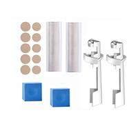 BHFZIAP 16 Pieces Pool Cue Tip Repair Kit Portable Pool Cue Tip Clamp Cue Repair Set