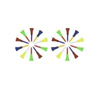 BHFZIAP 2 set 10pcs Golf Tees Plastic Golf Tees Ball Nail for Rubber Cushion Top Tee 56mm, 10 pcs