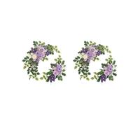 BHFZIAP 2 set 2x Wedding Arch Flowers Set Artificial Flower for Window Valentines Day Purple