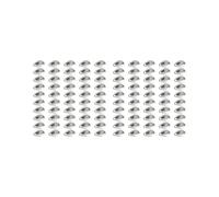 BHFZIAP 2 set 50Pcs Fishing Blades Tool Rigs Spinnerbaits for Perch Bass Men Women Silver 17mm