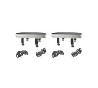 BHFZIAP 2 set Generic Bicycle Rear Seat Cushion Comfortable for Men Women Bike Rear Saddle Black Silver, Length 30cm