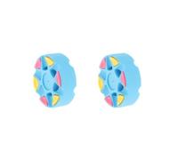BHFZIAP 2 set Inline Roller Hockey Puck Durable Multifunctional Ice Hockey Puck Equipment Blue, 76x25mm