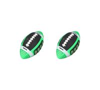 BHFZIAP 2 set Kids Rugby Ball Gift Portable Soccer Ball Sports Indoor Outdoor Size 3 Rugby Green, 11x22cm