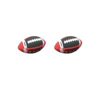 BHFZIAP 2 set Kids Rugby Ball Gift Portable Soccer Ball Sports Indoor Outdoor Size 3 Rugby Red, 11x22cm