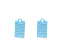 BHFZIAP 2 Set Mini Washboard Thicken Washing Board for Kids Shirts Household Laundry Tools Blue, 31.5x16.8cm