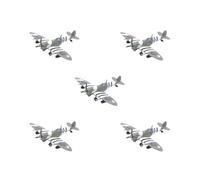 BHFZIAP 5 set 1:48 Scale Plane Model Ornament Desk Decor Collectibles Fighter Building Set Gray