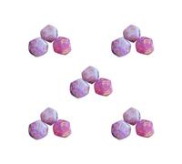 BHFZIAP 5 set 3x Astrology Dice Multisided Dice 12 Sided Polyhedral Dice for Party Favors Rose Red