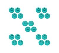 BHFZIAP 5 set 4Pcs D Rings Patch Stainless Steel Cord Buckles for Boat Paddle Board Dinghy Green