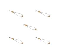 BHFZIAP 5 set Fly Tying Bobbin Holder Brass Durable Metal Fly Lure Making Tool for Fishing