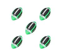 BHFZIAP 5 set Kids Rugby Ball Gift Portable Soccer Ball Sports Indoor Outdoor Size 3 Rugby Green, 11x22cm