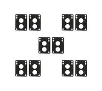 BHFZIAP 5 set Skateboard Riser Pads Pair of Risers Longboard Shock Pads Black 6mm A