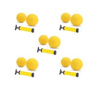 BHFZIAP 5 set Spike Replacement Balls Roundnet Game Balls for Backyard for Pool Lawn Beach 1x 3.5in and 1x 5in, Yellow